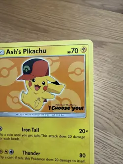 Ash’s Pikachu SM110 I Choose You Pokemon The Movie Promo LP/NM Card - Image 4