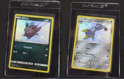 Pokemon TCG - Zorua SV25 Metang SV31 / SV94 Hidden Fates Shiny Vault Holo Card - Image 1