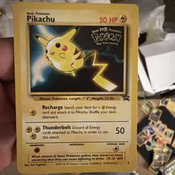 PIKACHU Promo Card #4 Kid's Pokemon The First Movie Excellent Shape 1999 - Image 1