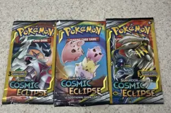 Pokemon Trading Card Game Sun & Moon Cosmic Eclipse Booster Pack lot 820650805899 - Image 1