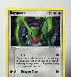 Rayquaza 3/17 (MP/BENT) Cosmos Holo Pop Series 1 2006 Pokemon Card - Image 3