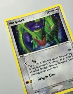 Rayquaza 3/17 (MP/BENT) Cosmos Holo Pop Series 1 2006 Pokemon Card - Image 4