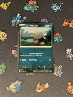 Pokemon Cards Paldean Wooper SVP041 Holo Promo - (NM) - Image 1