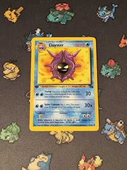Pokemon Cards Cloyster 32/62 Fossil FIRST EDITION WOTC - (LP) - Image 1