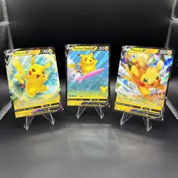 Pokemon Pikachu 3 Card Lot Promo Holo Surfing Pikachu - Image 1