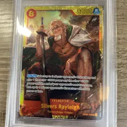 PSA 10 2024 ONE PIECE Card SILVERS RAYLEIGH OP08-118 SEC TWO LEGEND - Image 2