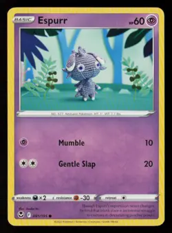 Espurr SWSH12: Silver Tempest #081/195 Common Pokemon Card - Image 1