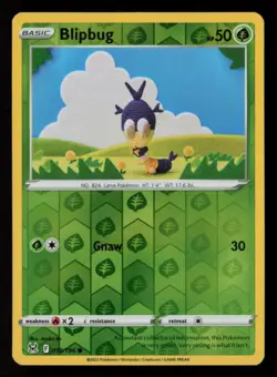 Blipbug SWSH11: Lost Origin #018/196 Reverse Holo Common Pokemon Card - Image 1