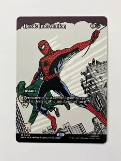 MTG Heroic Intervention 0034 Regular (Borderless) Marvel Eternal-Legal NM - Image 1