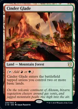 1x Cinder Glade - Commander 2019 - Near Mint, English - MTG! - Image 1