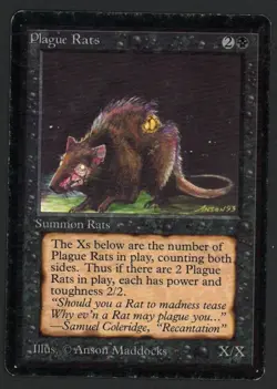 ***Beta Plague Rats*** MTG Beta Kid Icarus - Image 1