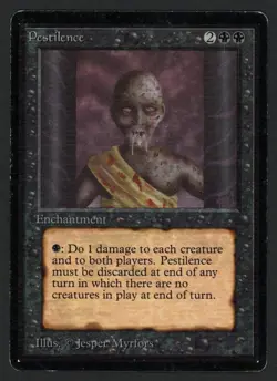 ***Beta Pestilence (Corner Bend)*** MTG Beta Kid Icarus - Image 2