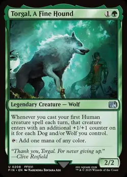 1x Torgal, A Fine Hound - Final Fantasy - Near Mint, English - MTG! - Image 1