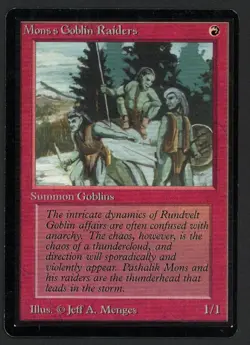 ***Beta Mons's Goblin Raiders*** MTG Beta Kid Icarus - Image 1