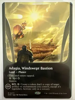 x1 Adagia, Windswept Bastion #277 | Edge of Eternities | Borderless Mythic | MTG - Image 1