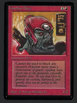 ***Beta Ironclaw Orcs*** MTG Beta Kid Icarus - Image 1