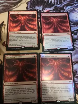 4x Screaming Nemesis 3 Are Foil And 1 Nonfoil Playset Mtg - Image 1