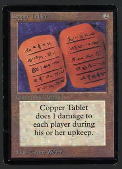 ***Beta Copper Tablet (Horizontal Bend)*** MTG Beta Kid Icarus - Image 1