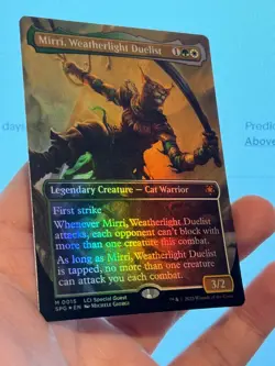 1X FOIL Mirri, Weatherlight Duelist BORDERLESS MINT MTG Magic SPG Cat Commander - Image 3