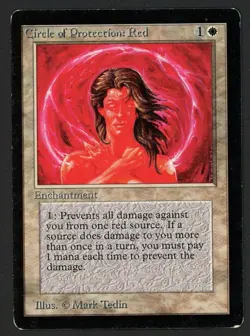 ***Beta Circle of Protection Red*** MTG Beta Kid Icarus - Image 1
