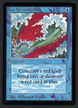 ***Beta Blue Elemental Blast*** MTG Beta Kid Icarus - Image 1