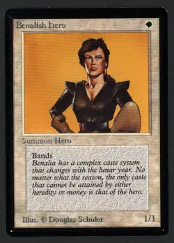 ***Beta Benalish Hero (Ring Ding)*** MTG Beta Kid Icarus - Image 1