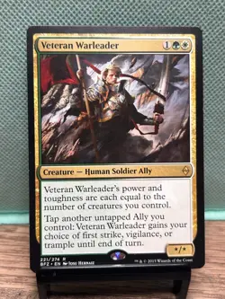 MTG TCG: Veteran Warleader 221/574, Battle for Zendikar - Image 1
