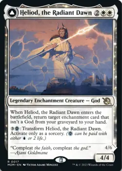 MTG Heliod, the Radiant Dawn Normal NM March of the Machine Magic 17 - Image 1