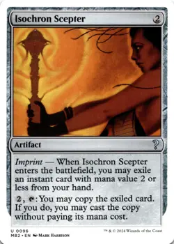 MTG Isochron Scepter (White Border) Normal NM Mystery Booster 2 Magic 96 - Image 1