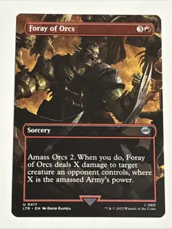MTG Lord of the Rings Foray of Orcs Borderless 0417 NM - Image 1
