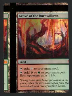 ***FOIL Grove of the Burnwillows NFC Miscut*** MTG FTV Lands Magic Kid Icarus - Image 1
