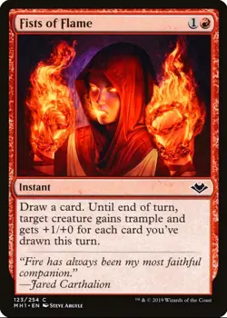 X 1 Fists of Flame NM Modern Horizons 414 MTG Magic The Gathering - Image 1