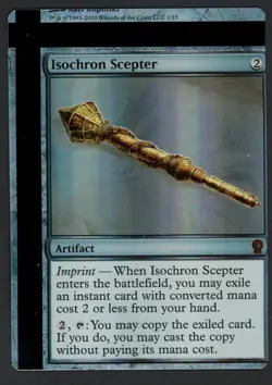 ***FOIL Isochron Scepter NFC Miscut*** MTG FTV Relics Magic Kid Icarus - Image 1
