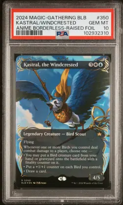 2024 MTG BLOOMBURROW #350 KASTRAL, THE WINDCRESTED PSA 10 - Image 1