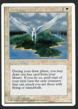 ***Island Sanctuary*** MTG Alternate 4th Edition Kid Icarus - Image 1