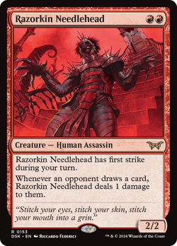 x4 Razorkin Needlehead DSK Duskmourn MTG 153 RARE M/NM 4x - Image 1