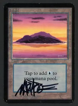 ***Alpha Island Sunset Signed*** MTG Alpha Mark Poole Kid Icarus - Image 1
