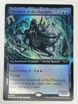 Overlord of the Floodpits (Extended Art) M Duskmourn 373 NM FOIL - Image 1