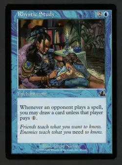 ***Rhystic Study*** MTG Prophecy Kid Icarus - Image 1