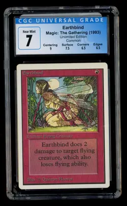 ***CGC 7 Unlimited Earthbind*** MTG Unlimited Kid Icarus - Image 1