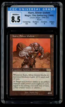 ***CGC 8.5 Karn, Silver Golem*** MTG Urza's Saga Kid Icarus - Image 1