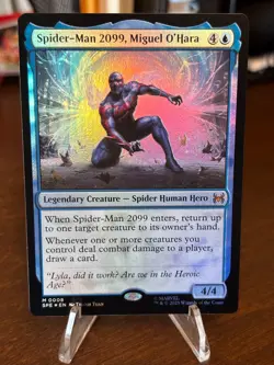 Spider-Man 2099, Miguel O'Hara (Foil) 0008 (M) MTG Marvel's Spider-Man (SPE) - Image 1