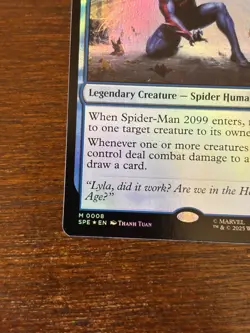 Spider-Man 2099, Miguel O'Hara (Foil) 0008 (M) MTG Marvel's Spider-Man (SPE) - Image 3
