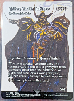 2025 MTG FINAL FANTASY: THROUGH THE AGES #0010 GOLBEZ, CLAD IN DARKNESS - Image 1