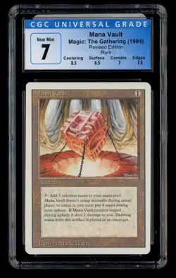 ***CGC 7 Mana Vault*** MTG Revised Kid Icarus - Image 1