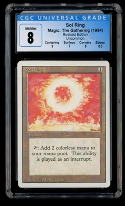 ***CGC 8 Sol Ring*** MTG Revised Kid Icarus - Image 1