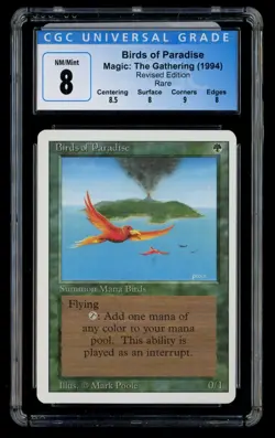 ***CGC 8 Birds of Paradise*** MTG Revised Kid Icarus - Image 1