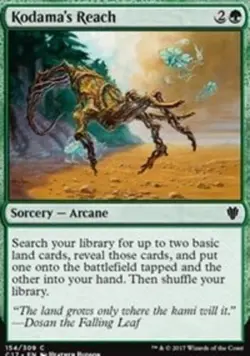 MTG Kodama's Reach, Commander 2017, Damaged, English - Image 1