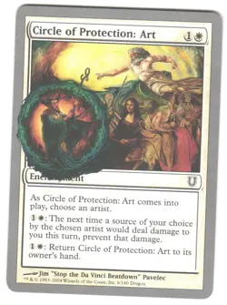 Magic_the_gathering Unhinged Circle of Protection: Art #6 2004,MTG,LP Common - Image 1