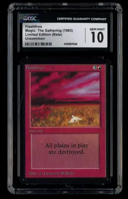 ***CGC 10 Beta Flashfires*** MTG Beta Kid Icarus - Image 1